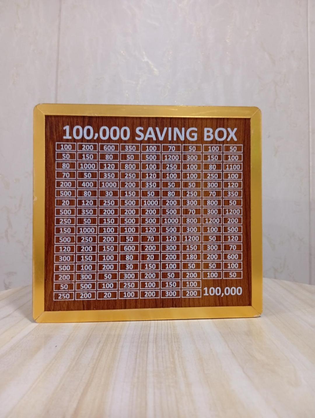 100,000 PKR Wooden Money Saving Box | Cash Challenge Tracker View Gallery - Pakistan