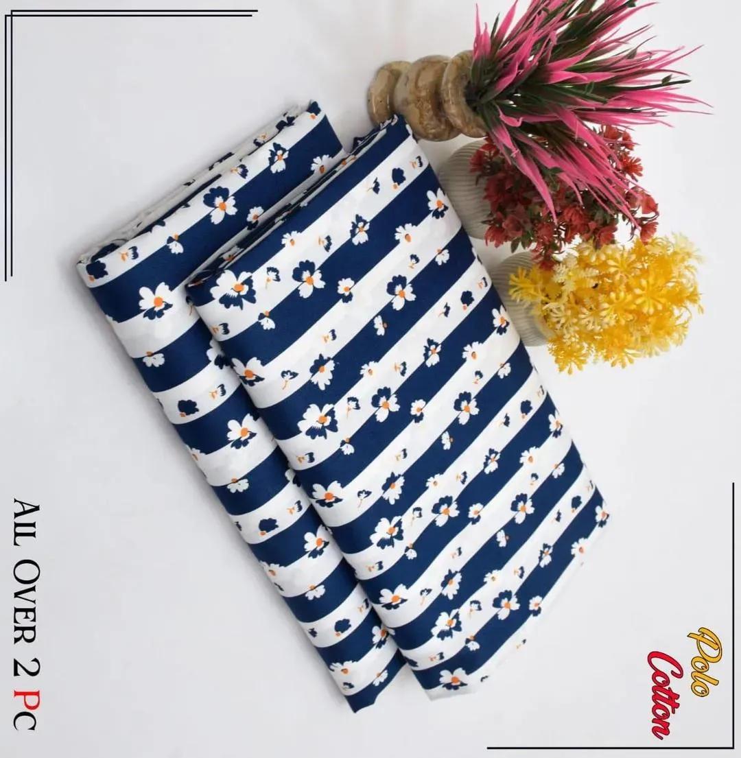 2 Pcs Women's Unstitched Printed Suit View Gallery - Pakistan