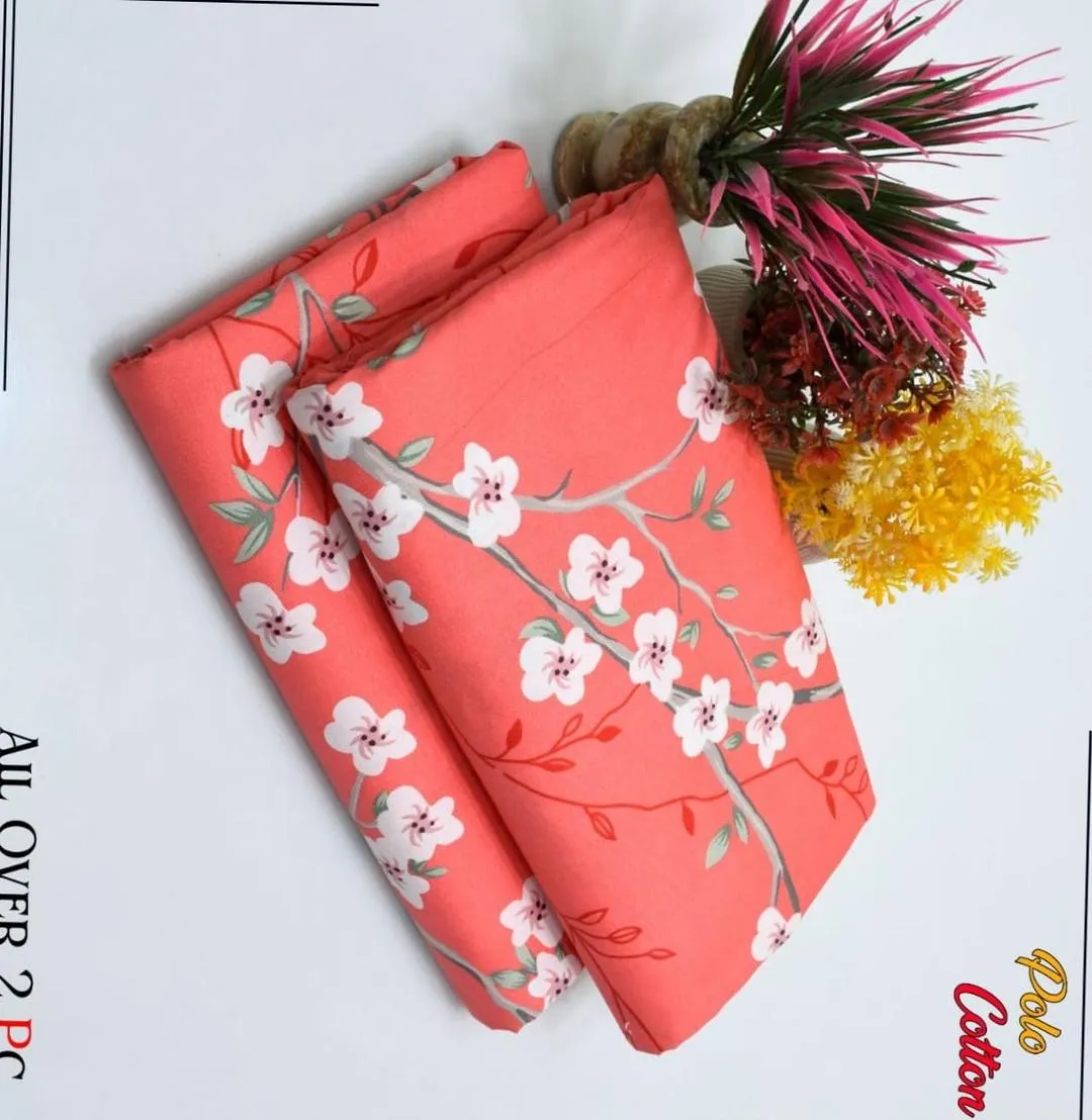 2 Pcs Women's Unstitched Printed Suit View Gallery - Pakistan