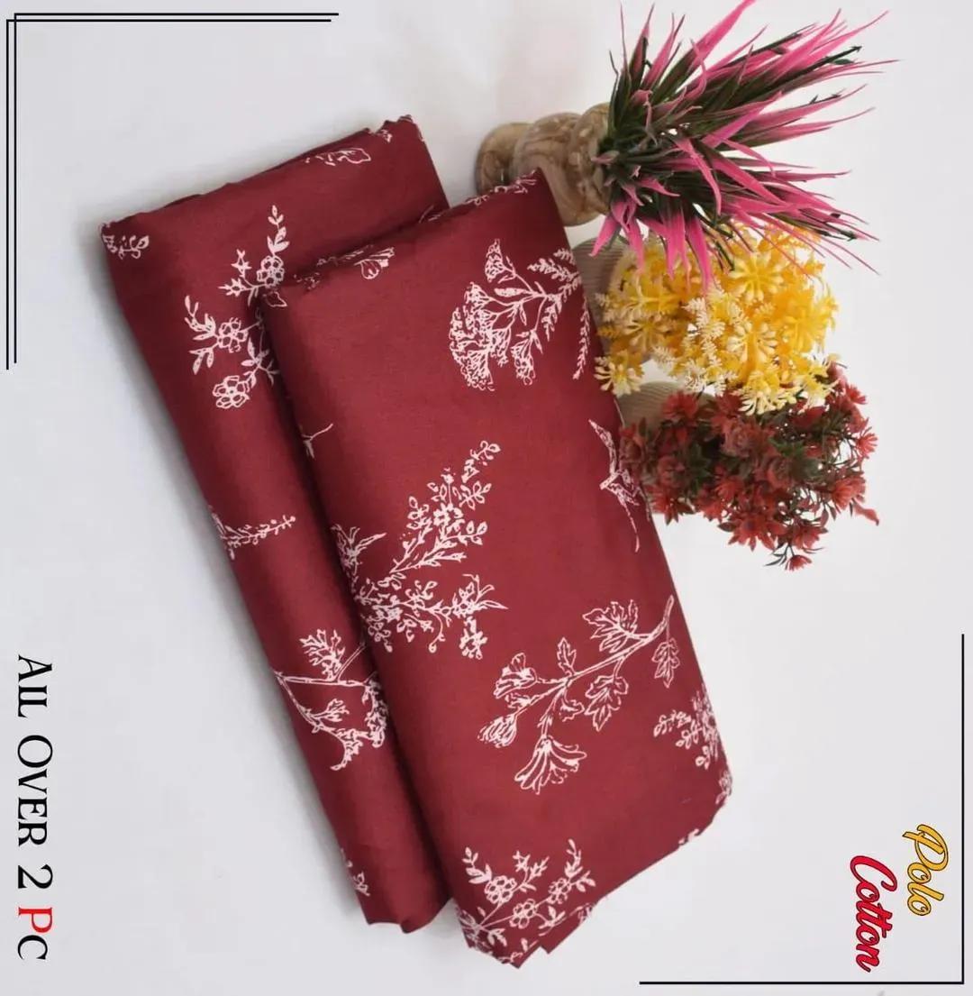 2 Pcs Women's Unstitched Printed Suit View Gallery - Pakistan