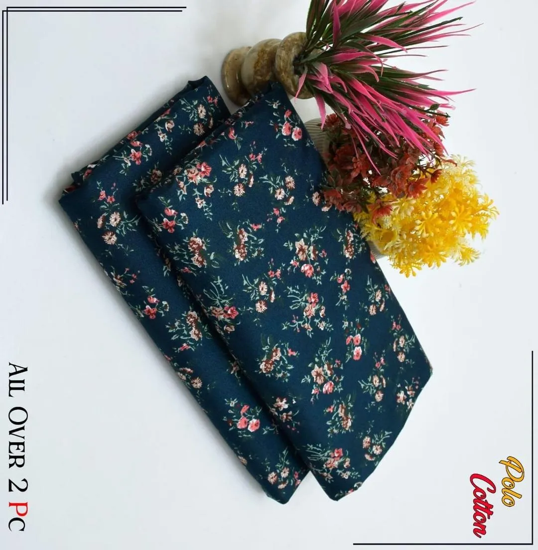 2 Pcs Women's Unstitched Printed Suit View Gallery - Pakistan