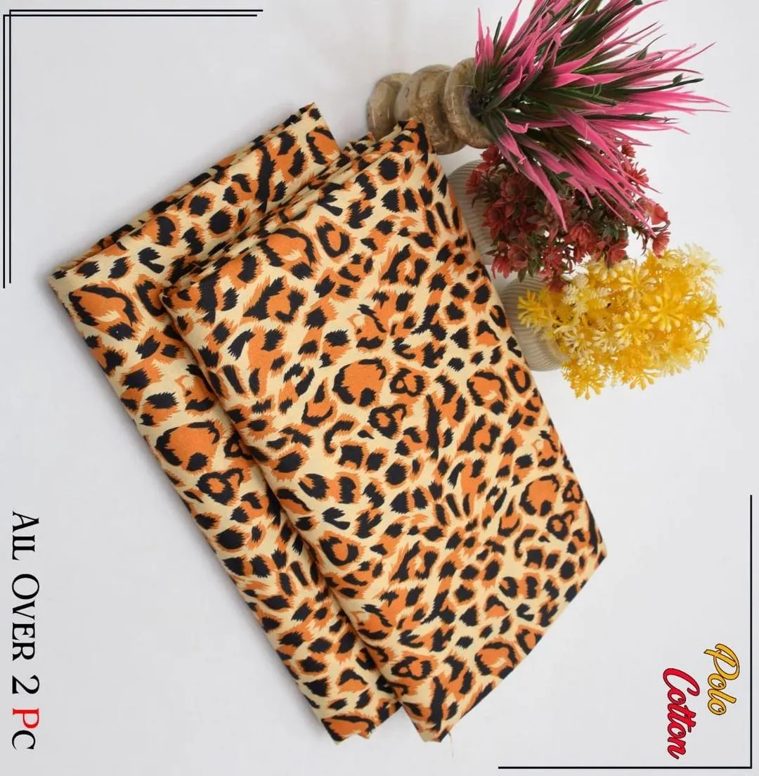 2 Pcs Women's Unstitched Printed Suit View Gallery - Pakistan