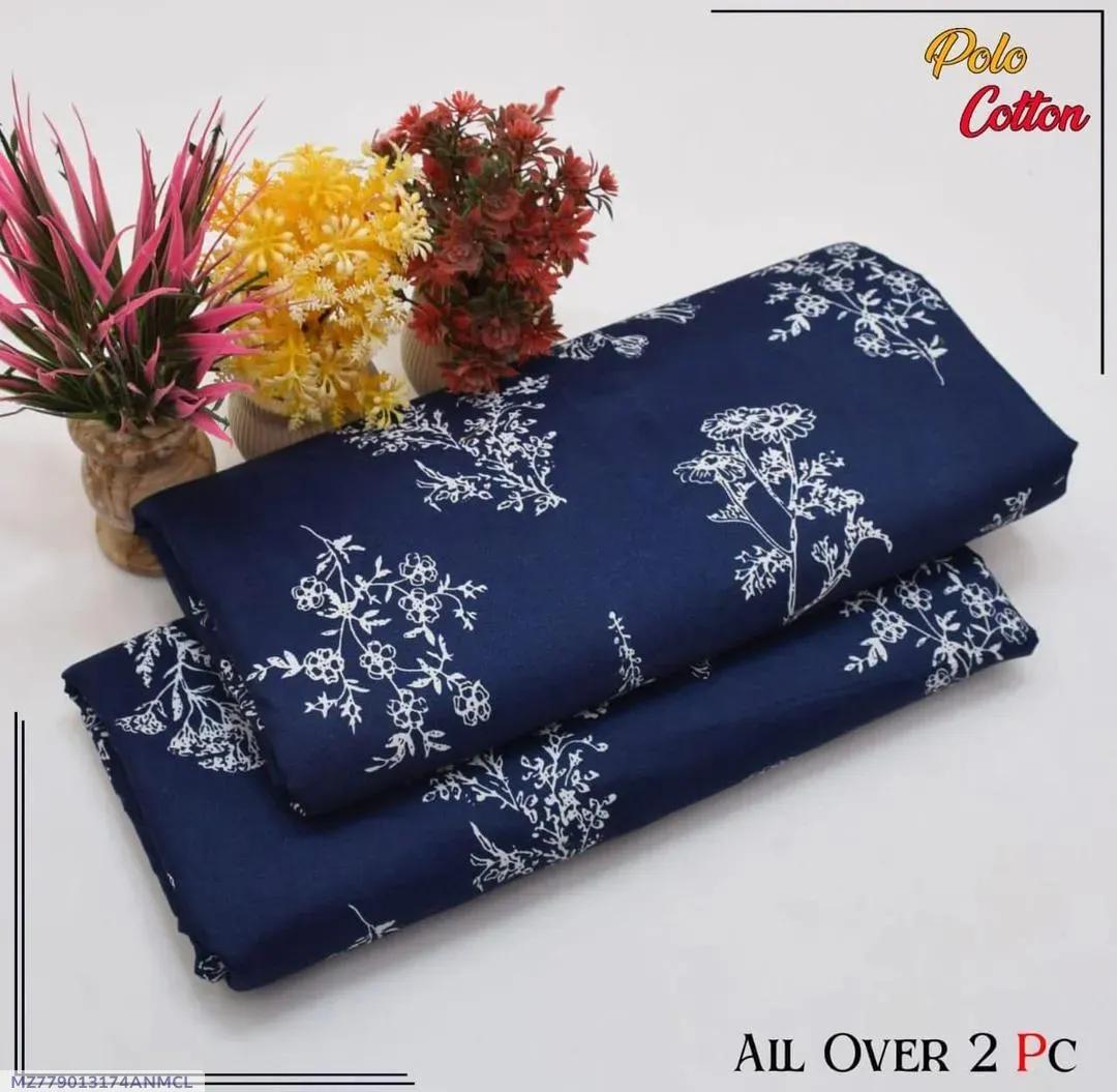 2 Pcs Women's Unstitched Printed Suit View Gallery - Pakistan