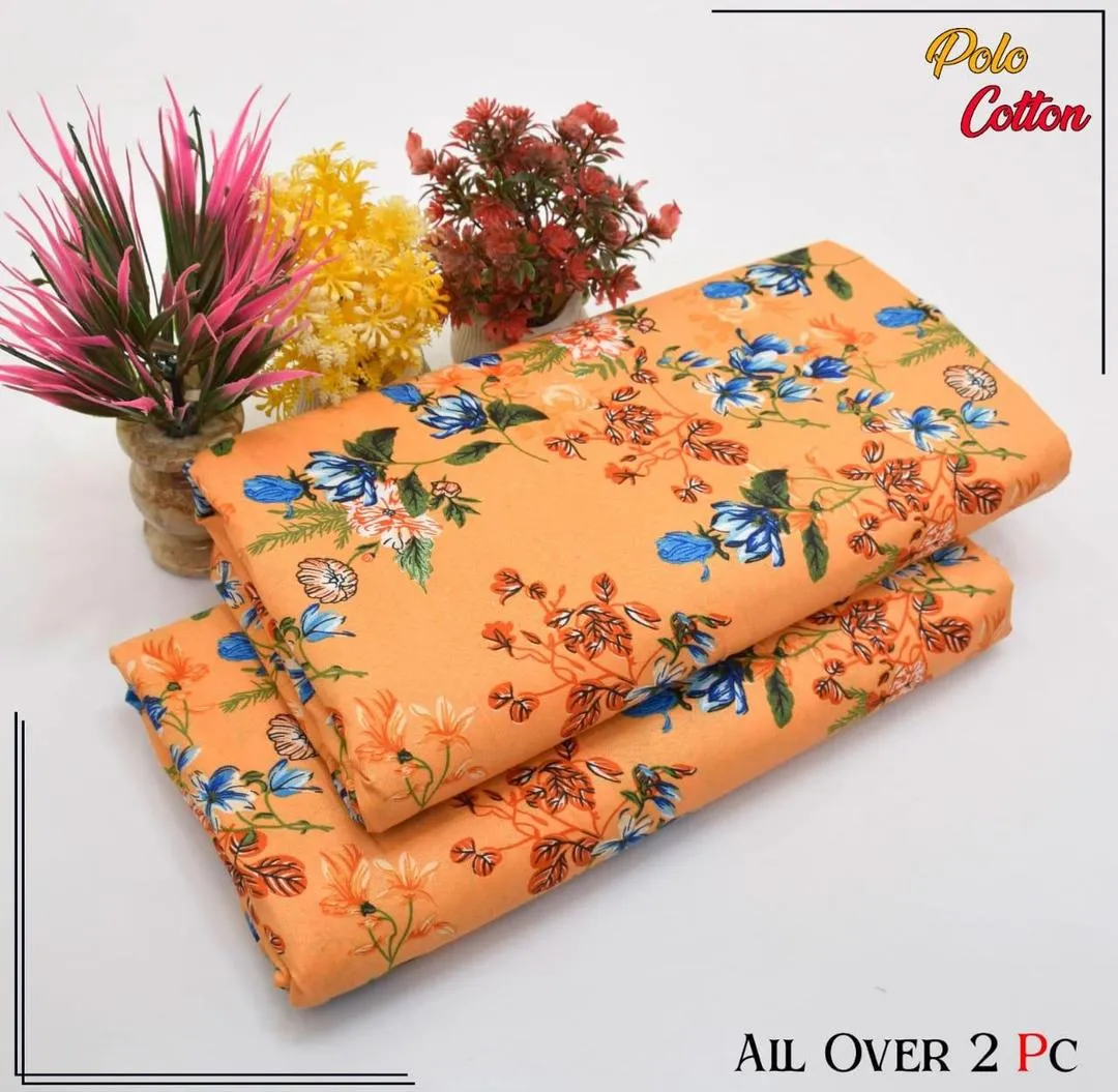 2 Pcs Women's Unstitched Printed Suit - Online Shopping Pakistan