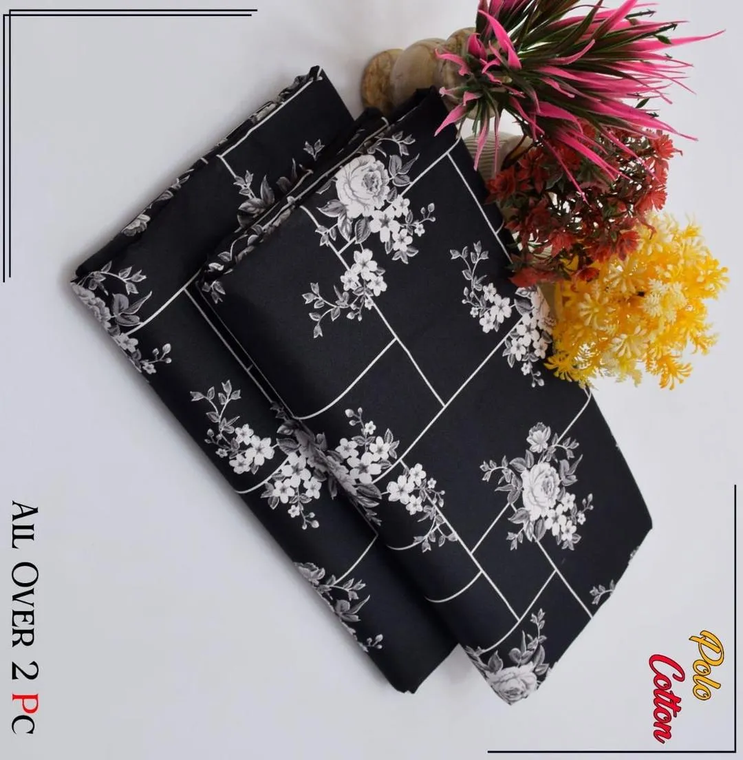 2 Pcs Women's Unstitched Printed Suit - Online Shopping Pakistan