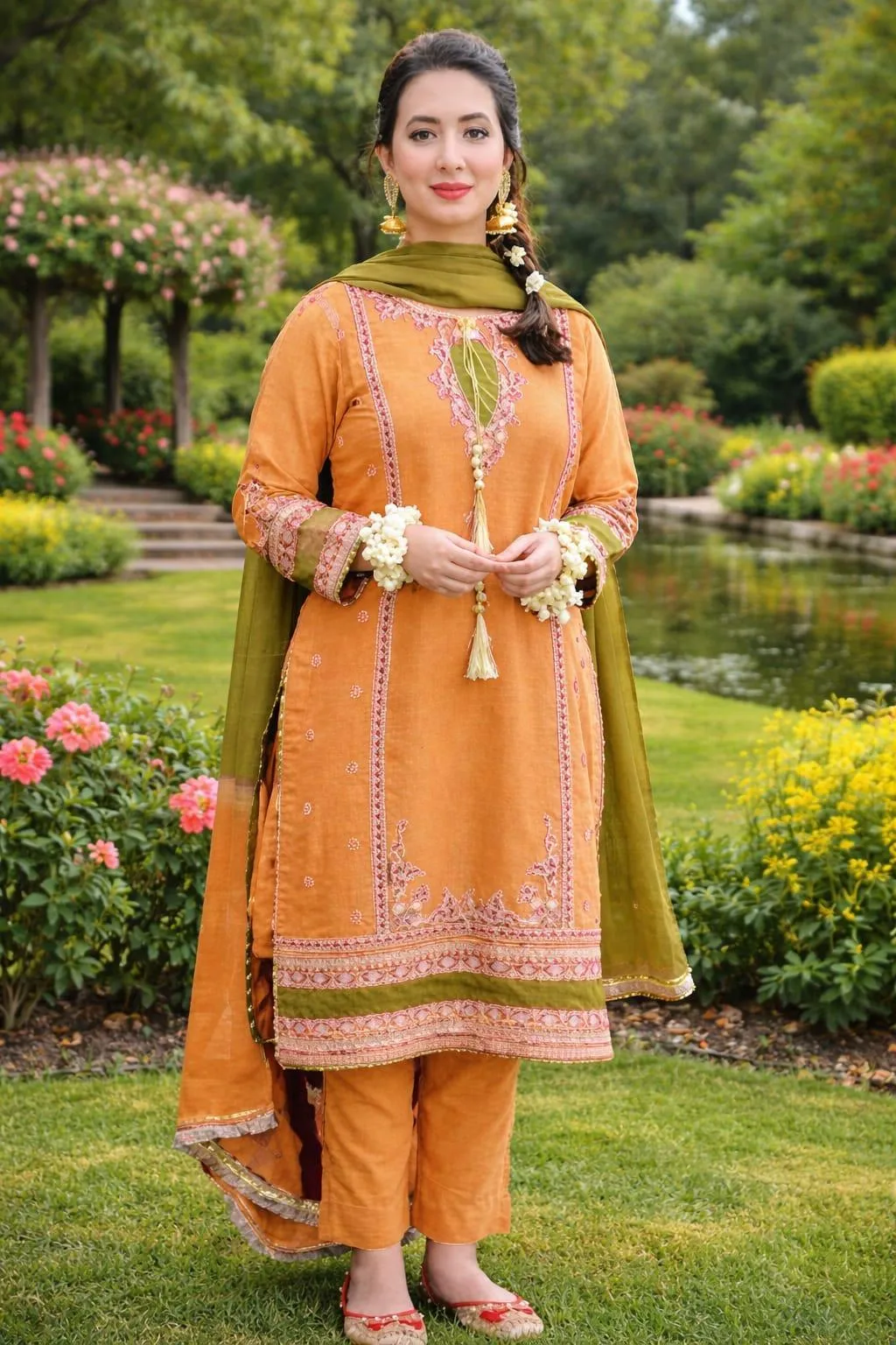 3 Pcs Women's Unstitched Embroidered Suit - Online Shopping Pakistan