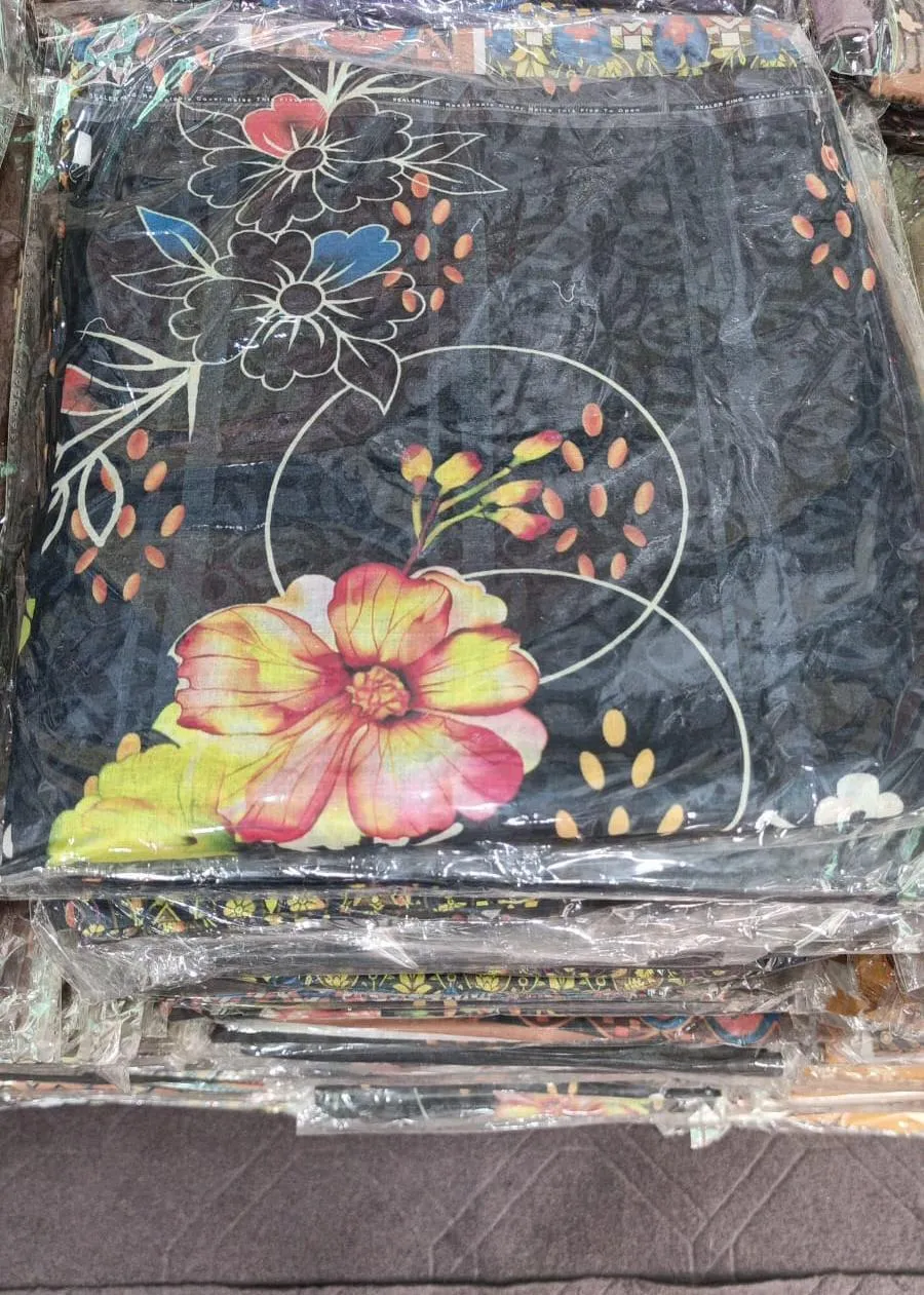 3 Pcs Women's Unstitched Printed Suit View Gallery - Pakistan