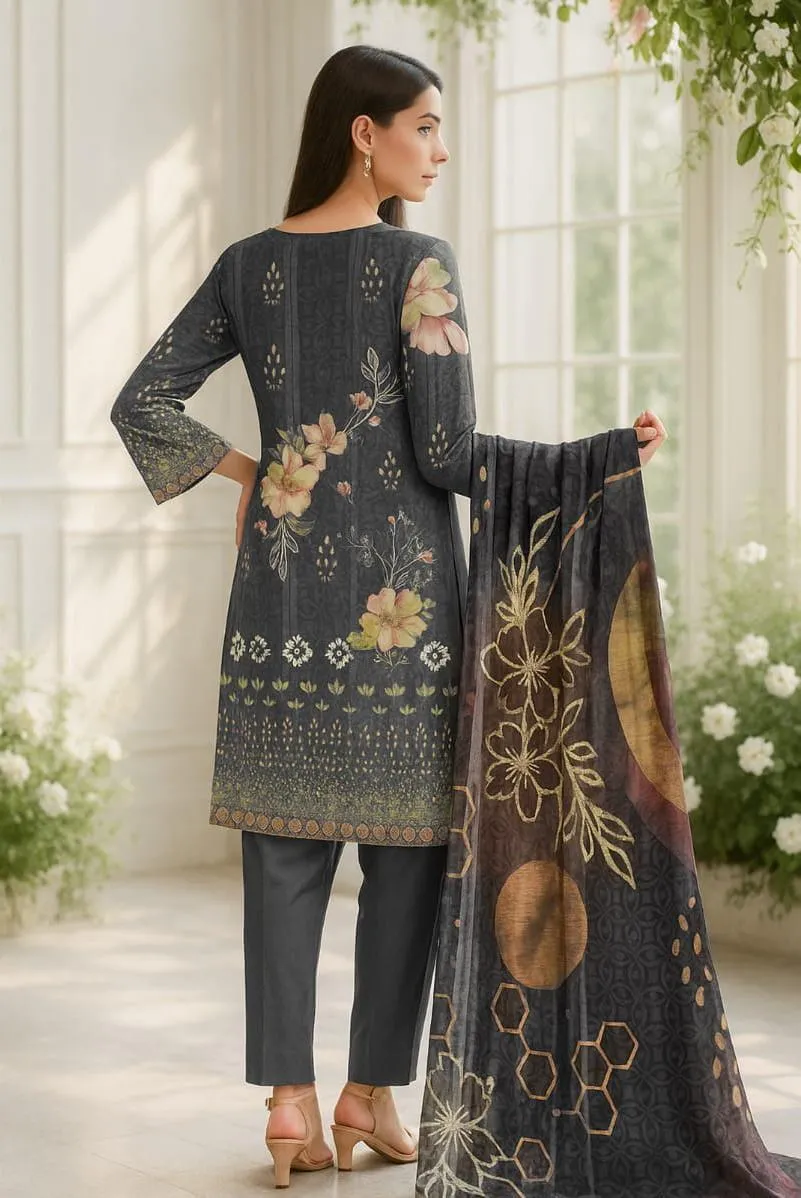3 Pcs Women's Unstitched Printed Suit - Online Shopping Pakistan