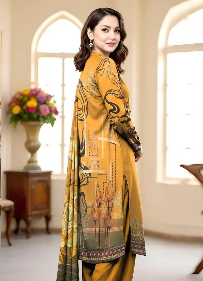 3 Pcs Women's Unstitched Printed Suit - Online Shopping Pakistan