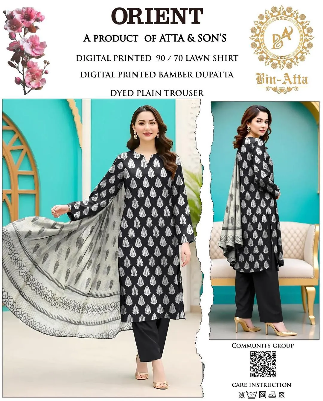 3 Pcs Women's Unstitched Printed Suit - Online Shopping Pakistan
