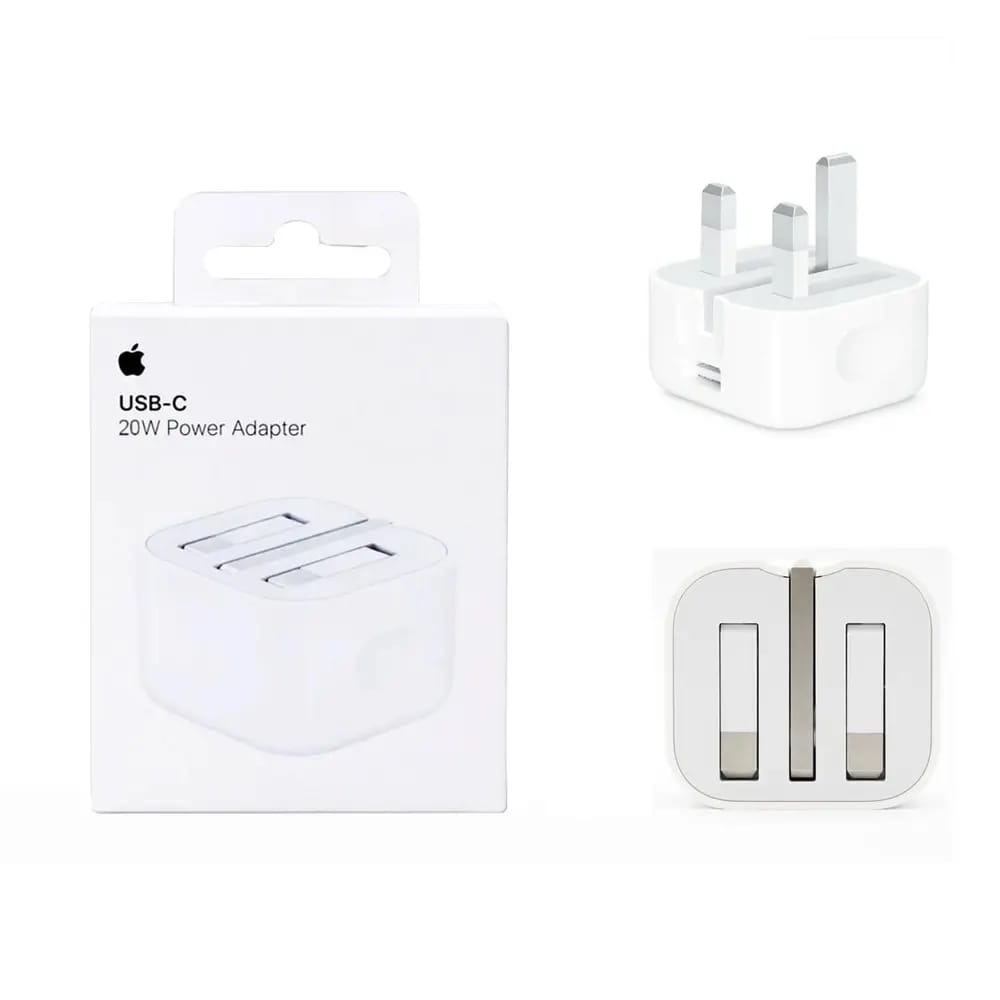 Apple 20W USB-C Power Adapter – 3-Pin Super Fast PD Wall Charger for iPhone & iPad - Online Shopping in Pakistan - BUNDLIV