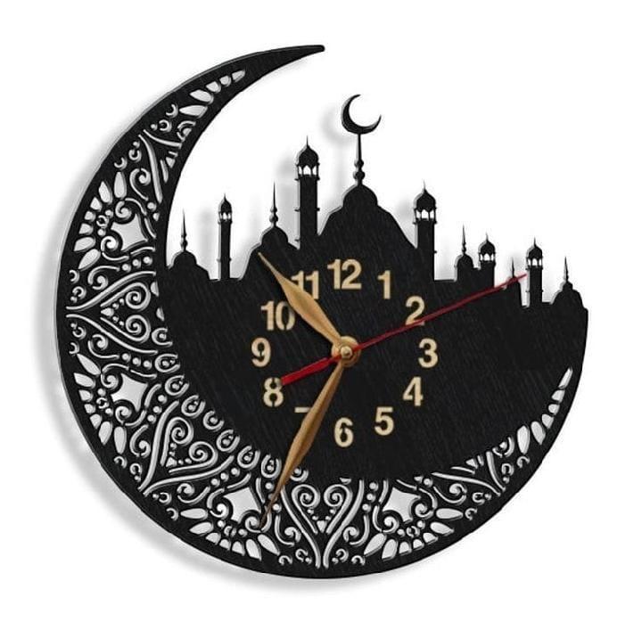 Islamic wooden clock with light View Gallery - Pakistan