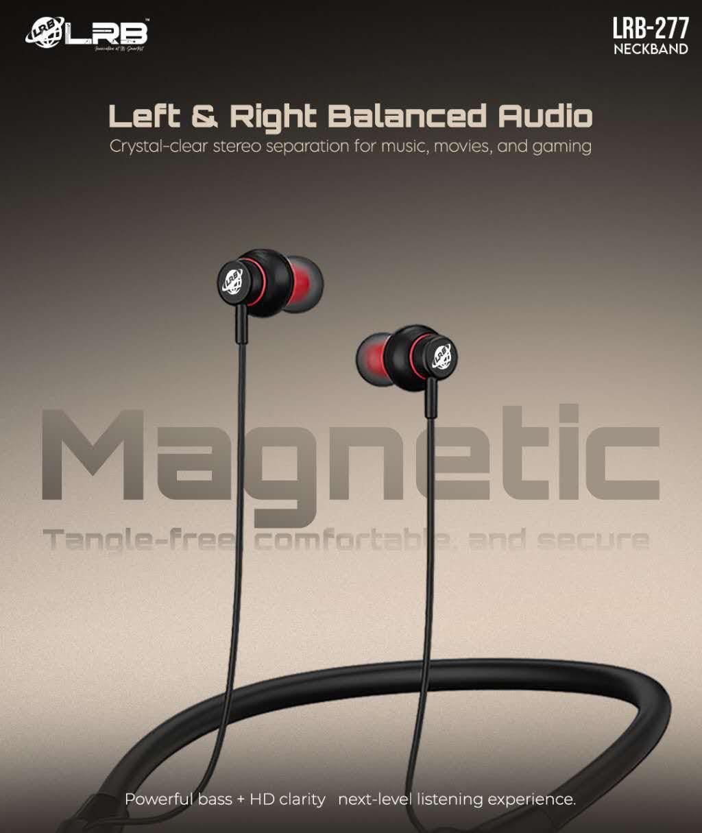 LRB-277 Blaster Wireless Neckband Headset – Pro Gaming & Music Edition View Gallery - Pakistan