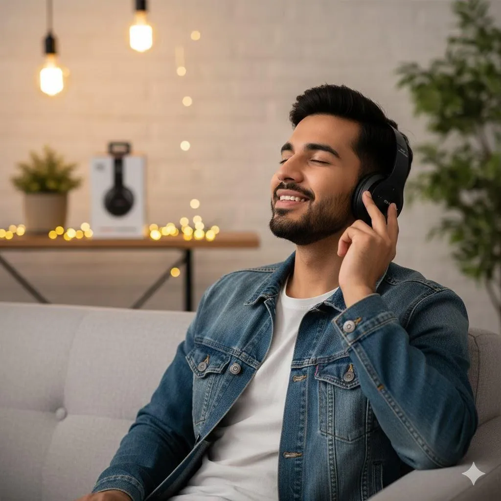 P47 Bluetooth Wireless Headphones – Clear Sound & Comfort View Gallery - Pakistan