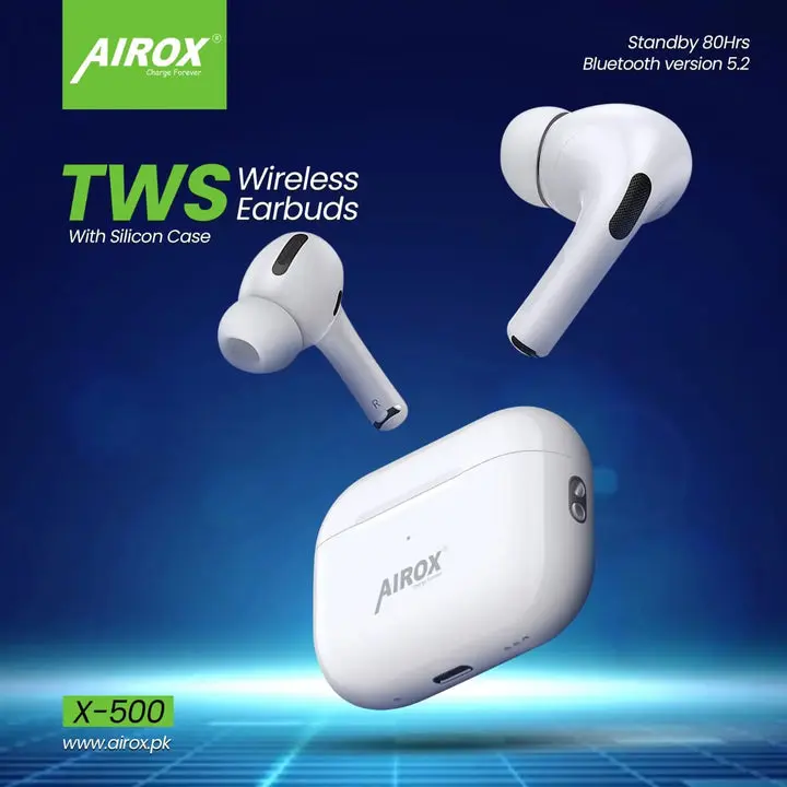 Airox X500 AirPods Pro – True Wireless Earbuds with Noise Cancellation &amp; Touch Control