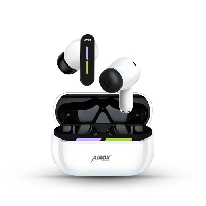 Airox E16 Gaming Earbuds – Ultra-Low Latency Wireless Earbuds with RGB Light Case &amp; Noise Cancellation – Bluetooth 5.3