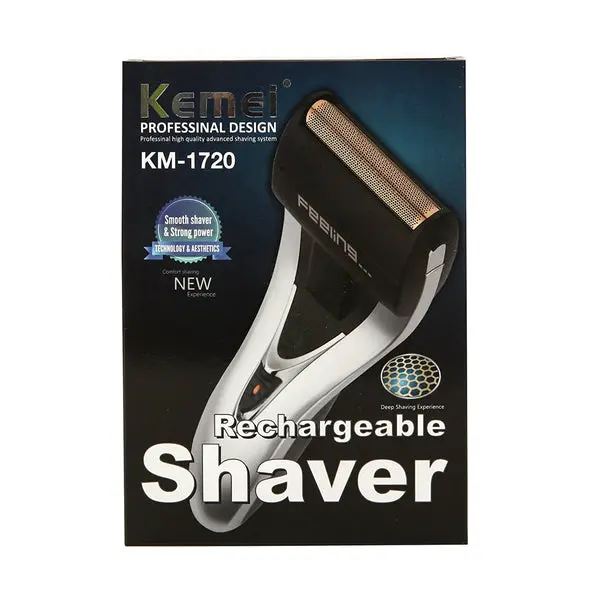 Kemei KM-1720 Rechargeable Electric Shaver – Smooth &amp; Powerful Shaving Experience