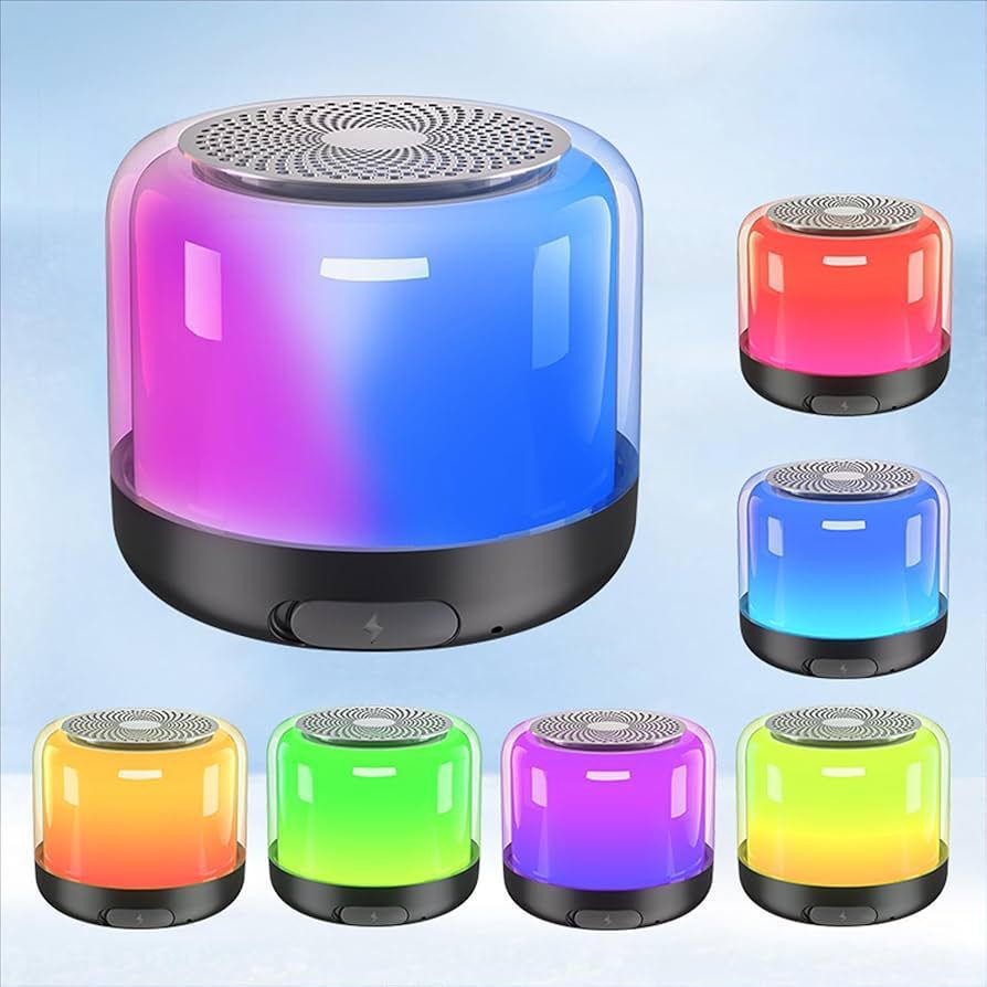 Premium Mini RGB Acrylic Wireless Speaker – Portable Crystal Sound &amp; LED Light Show - Online Shopping Pakistan