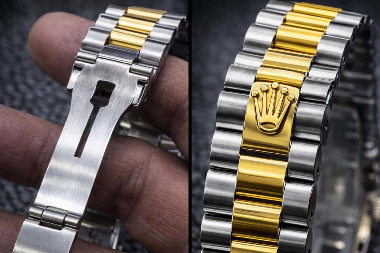 Premium Rolex Datejust Style Gents Watch – Luxury Stone Studded Edition View Gallery - Pakistan