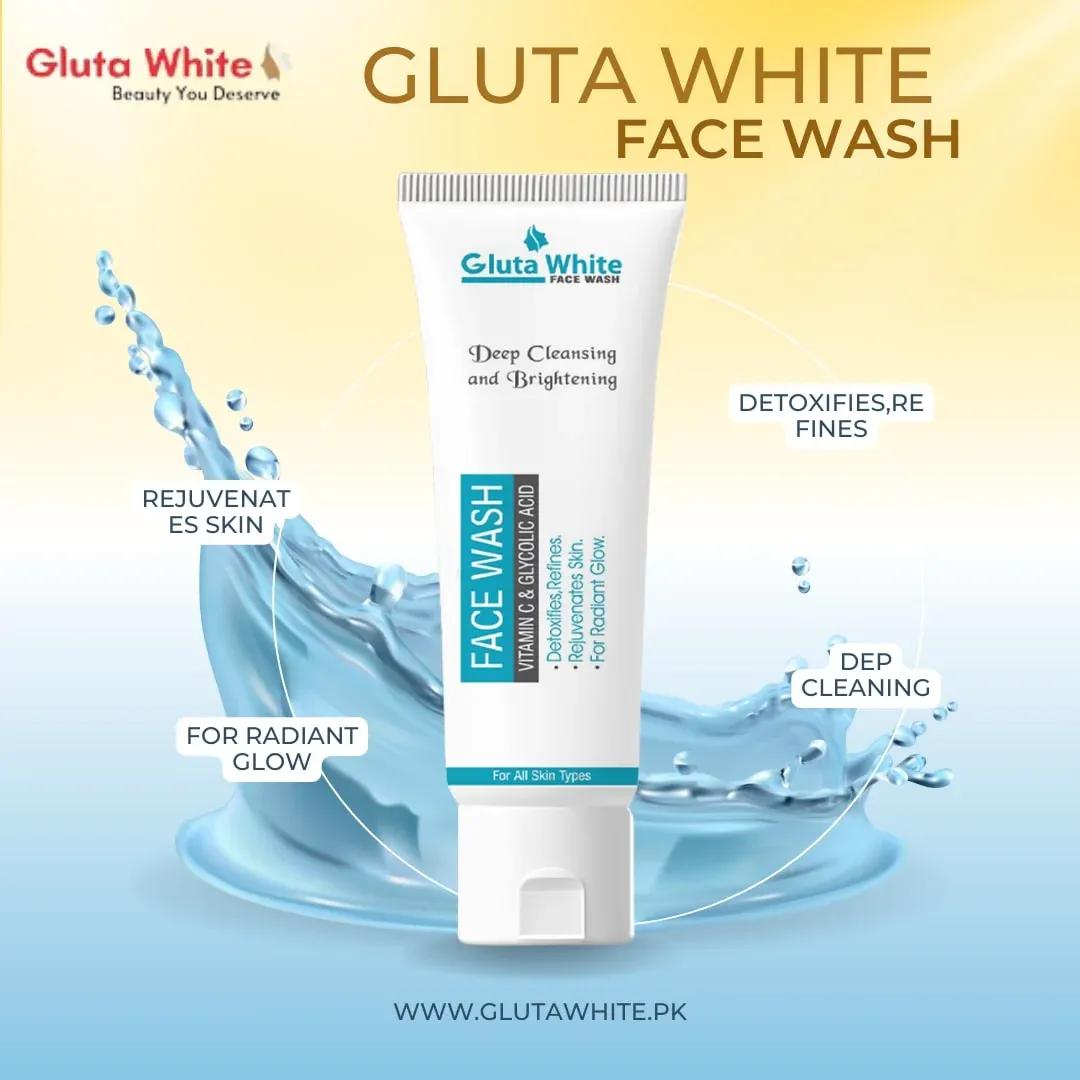 Gluta Whitening Face Wash for All Skin Types