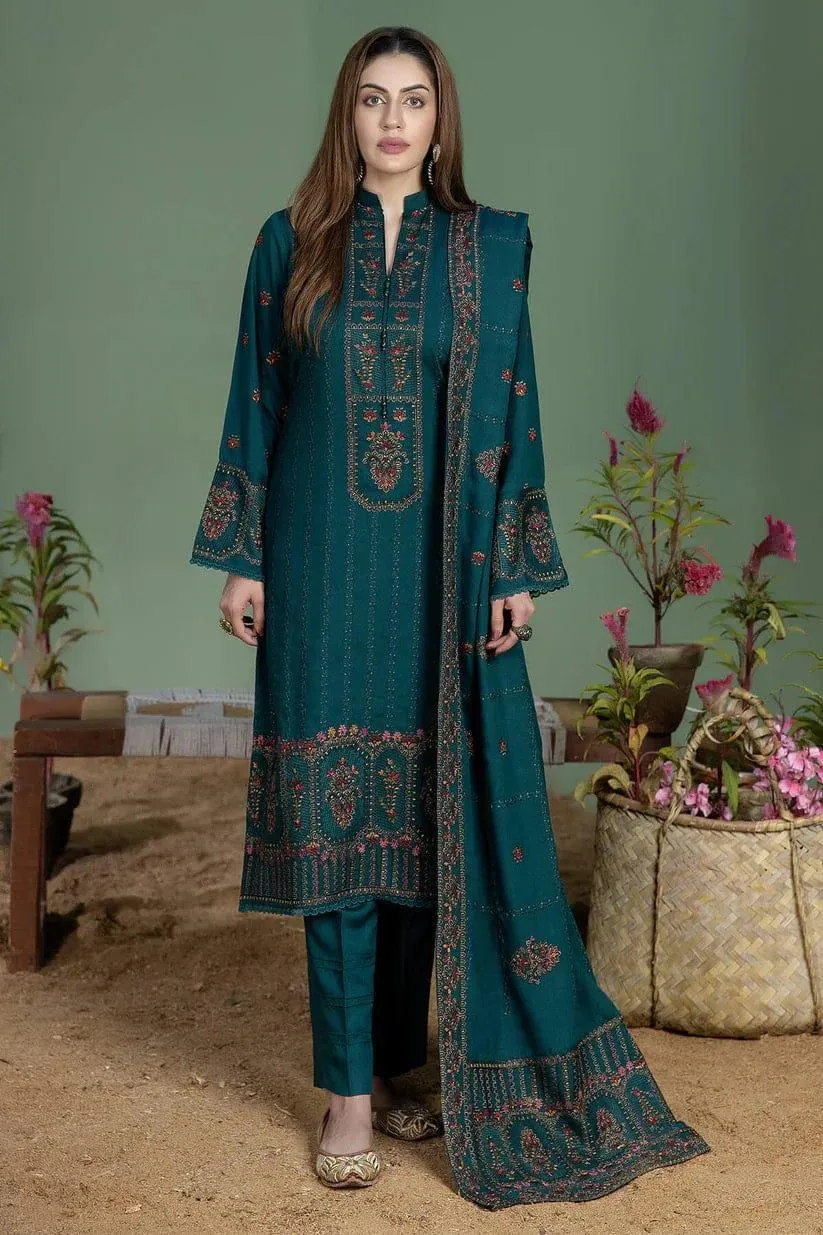 3 Pcs Women's Unstitched Embroidered Suit - Online Shopping in Pakistan - BUNDLIV
