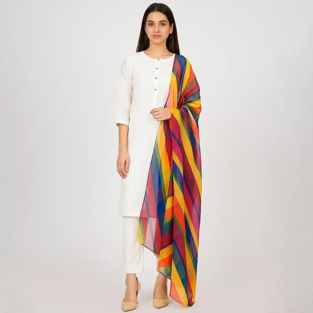 3 Pcs Women's Stitched Chiffon Plain Maxi - Online Shopping Pakistan