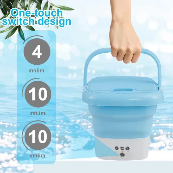 Portable Mini Folding Washing Machine, travel camping washing machine,Magic Foldable Small Clothes Washing Machine