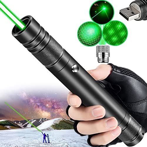 RL 303 Green Laser Pointer Rechargeable With Lock Key And Charger Ideal For Teaching Astronomy And Presentations