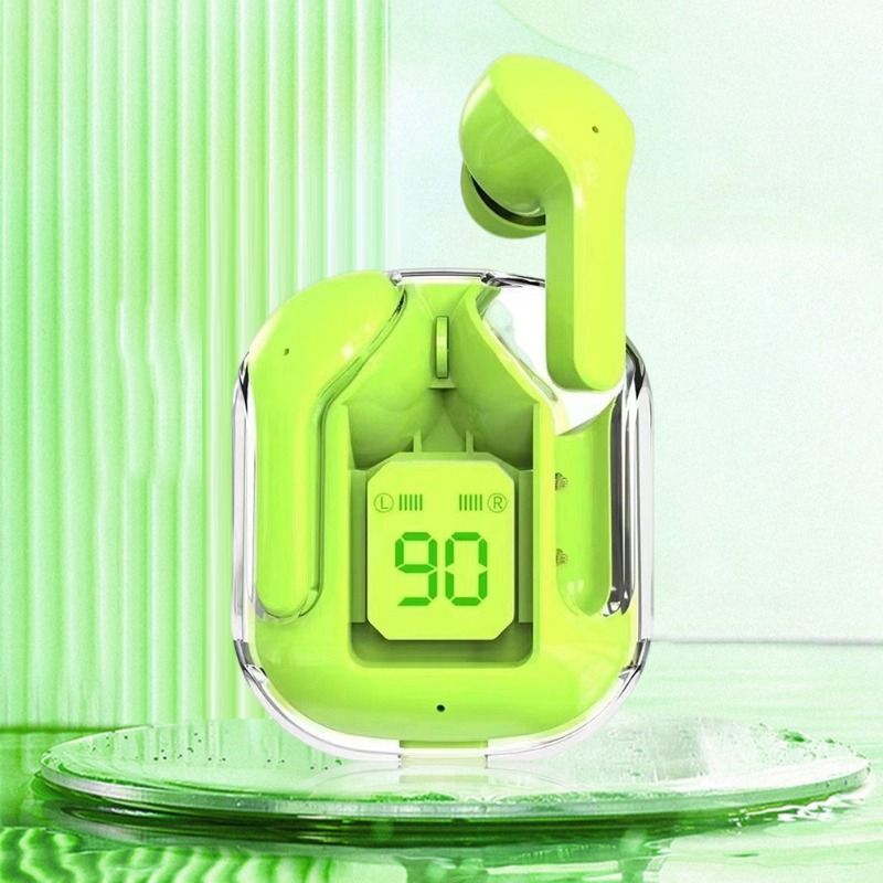 Air31 Wireless Earbuds | Crystal Transparent Bluetooth 5.3 | With Transparent Charging Case View Gallery - Pakistan