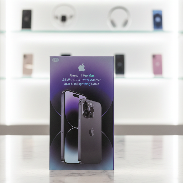 iPhone Original 25W Type‑C Charger | With Type‑C to Lightning Cable | Premium Box Packaging