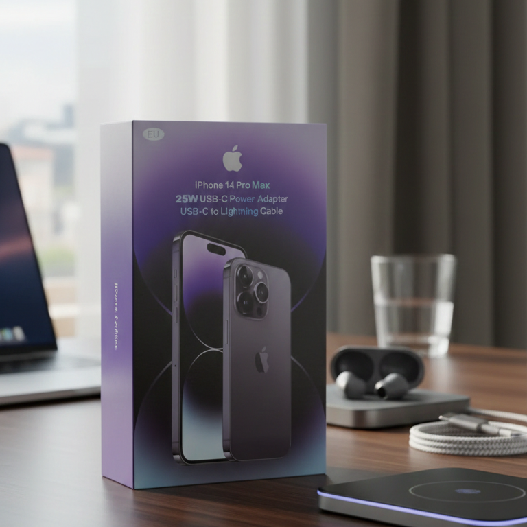 iPhone Original 25W Type‑C Charger | With Type‑C to Lightning Cable | Premium Box Packaging View Gallery - Pakistan