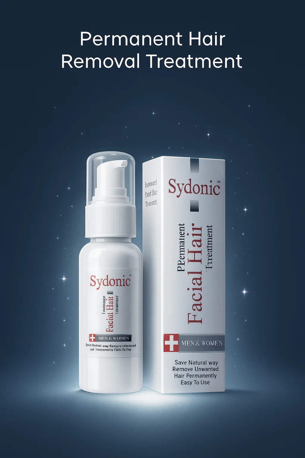 Sydonic Permanent Facial Hair Treatment – 100ml for Men & Women View Gallery - Pakistan