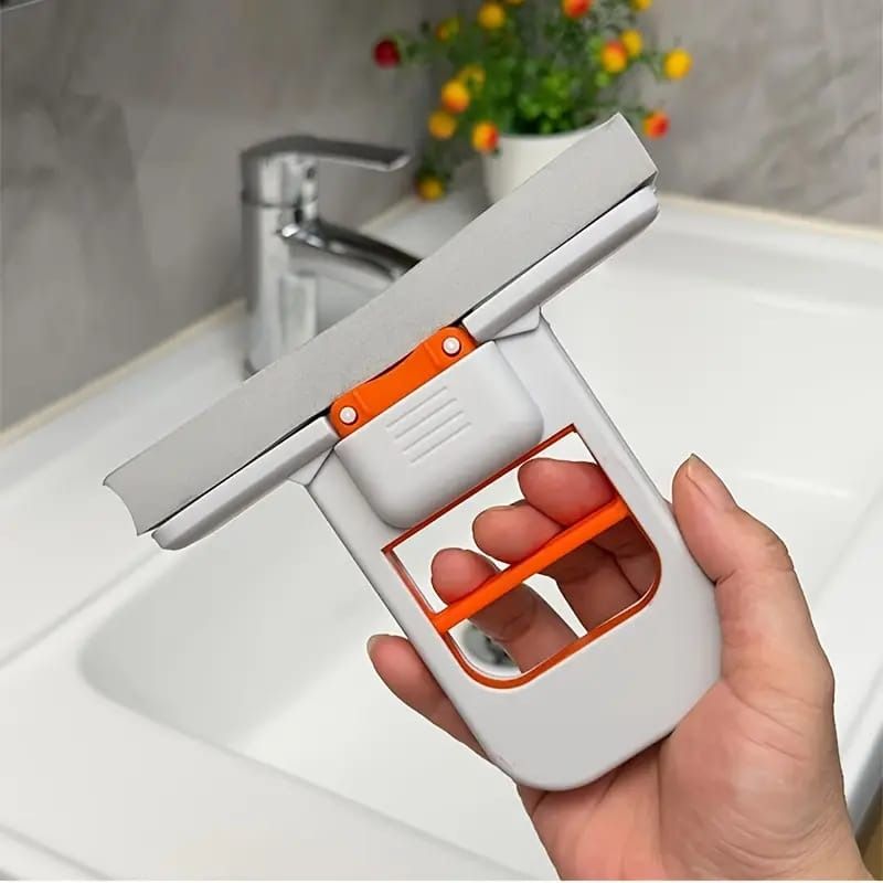 Foldable Desktop Mini Sponge Mop | Portable Wet & Dry Cleaning | Self‑Squeezing Mop for Kitchen, Bathroom, Car & Glass View Gallery - Pakistan