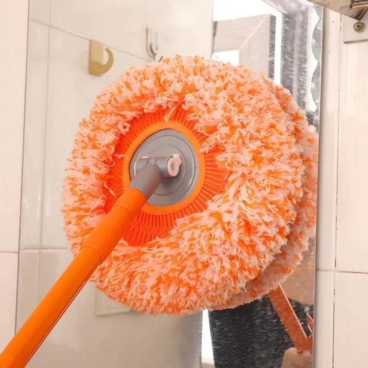 360° Rotating Microfiber Mop | Extendable Handle Telescopic Floor Cleaning Mop | Sunflower Round Mop For Home, Office And Car Screen View Gallery - Pakistan