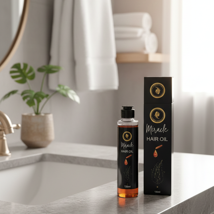 Miracle Elixir Noir Intensive Hair Revival Luxury And Growth Repair Oil For Strong Healthy And Nourished Hair - 150ML View Gallery - Pakistan