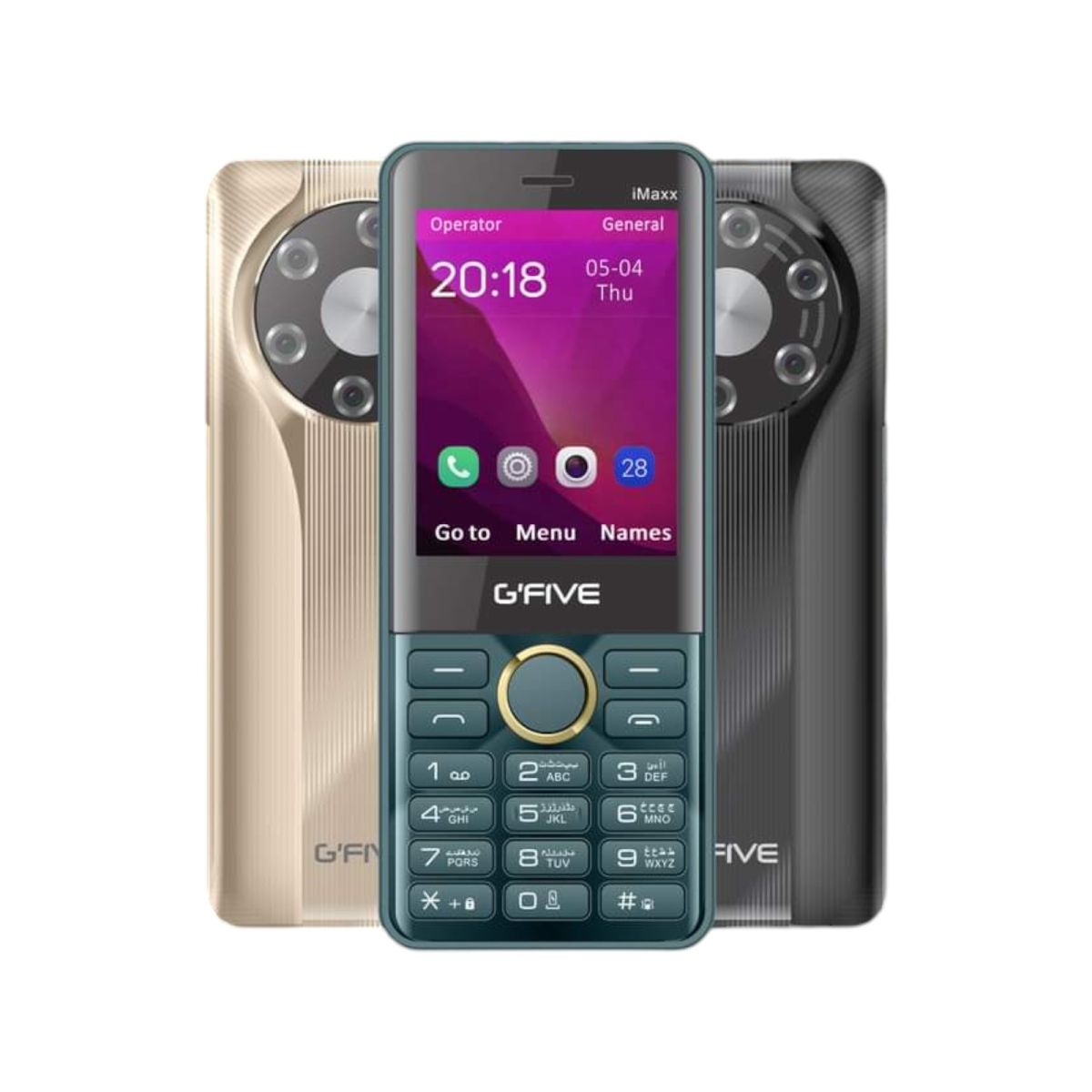 GFive IMAX 2.8 Inch LCD PTA Approved Mobile With 3500mAh Battery Dual SIM Smart Camera Bluetooth And Type C Charging (Random Color) View Gallery - Pakistan