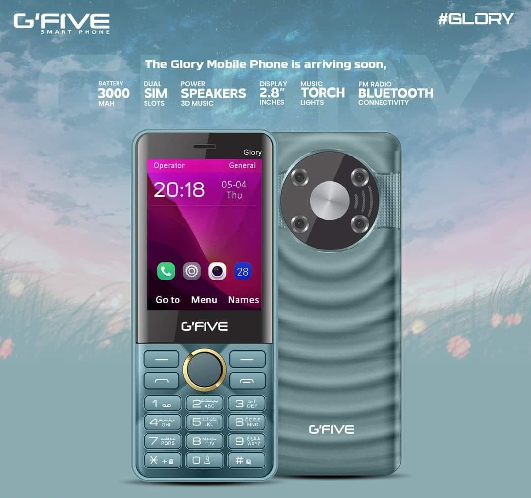 GFive Glory 2.8 Inch LCD PTA Approved Mobile With 3500mAh Battery Dual SIM Smart Camera Bluetooth And Type C Charging (Random Color)