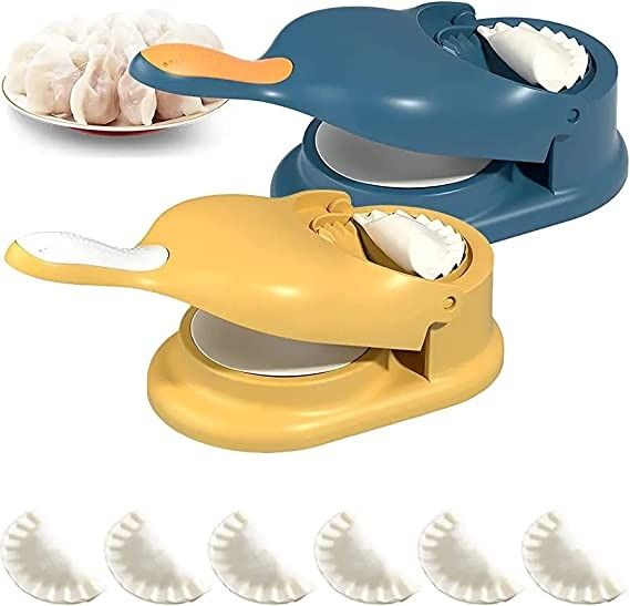 2-in-1 Manual Dumpling Maker & Dough Press Machine | Portable Samosa & Gujiya Mould Tool | Easy Kitchen DIY Pastry Accessory View Gallery - Pakistan
