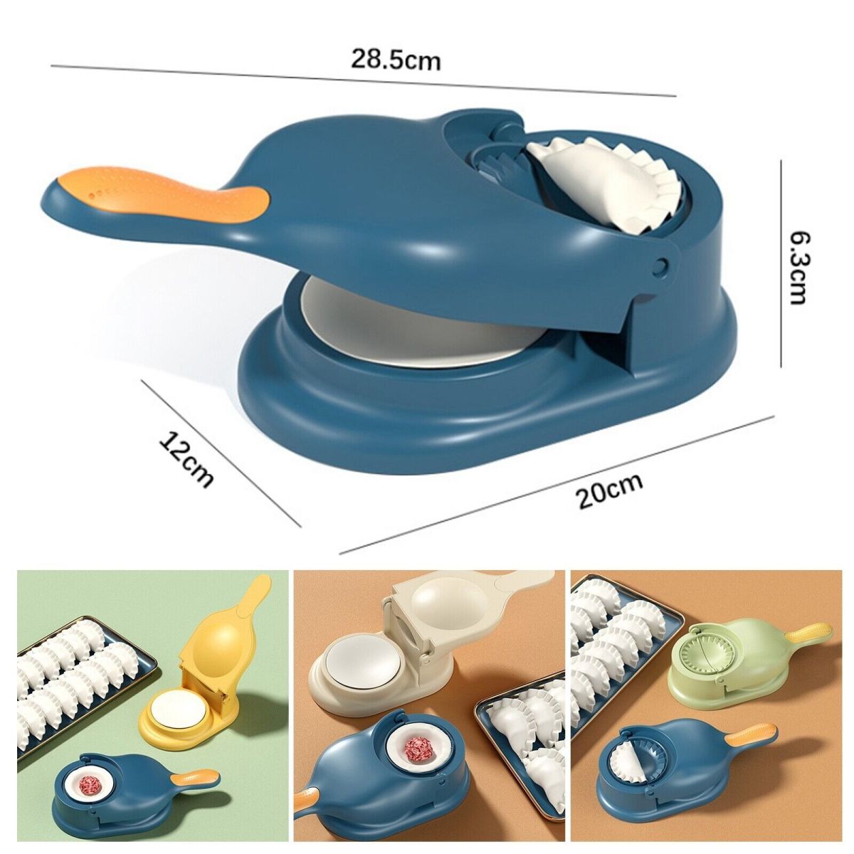 2-in-1 Manual Dumpling Maker & Dough Press Machine | Portable Samosa & Gujiya Mould Tool | Easy Kitchen DIY Pastry Accessory View Gallery - Pakistan