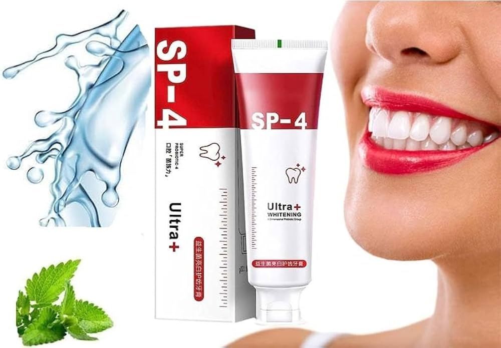 Yayashi SP 4 Ultra Whitening Toothpaste – Strong Stain Removal &amp; Fresh Breath Daily Oral Care (120g)