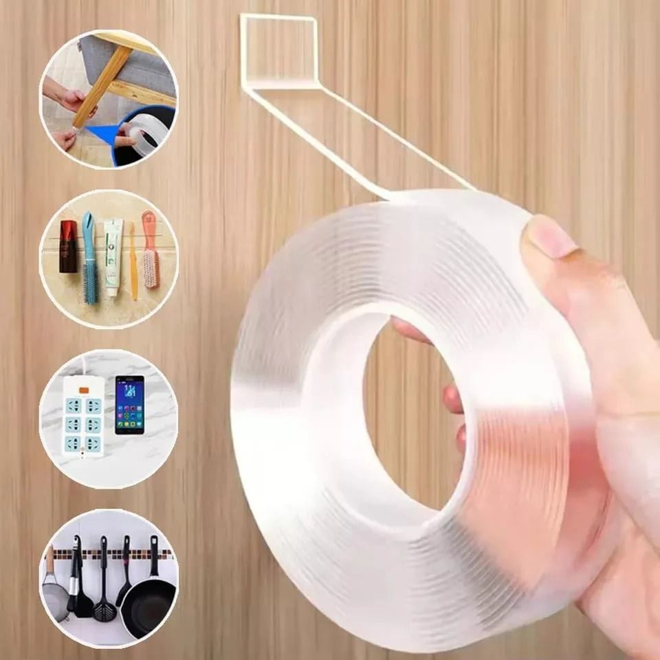 Nano Tape Double Side Tape | Washable Reusable Tape (3 Meter) View Gallery - Pakistan
