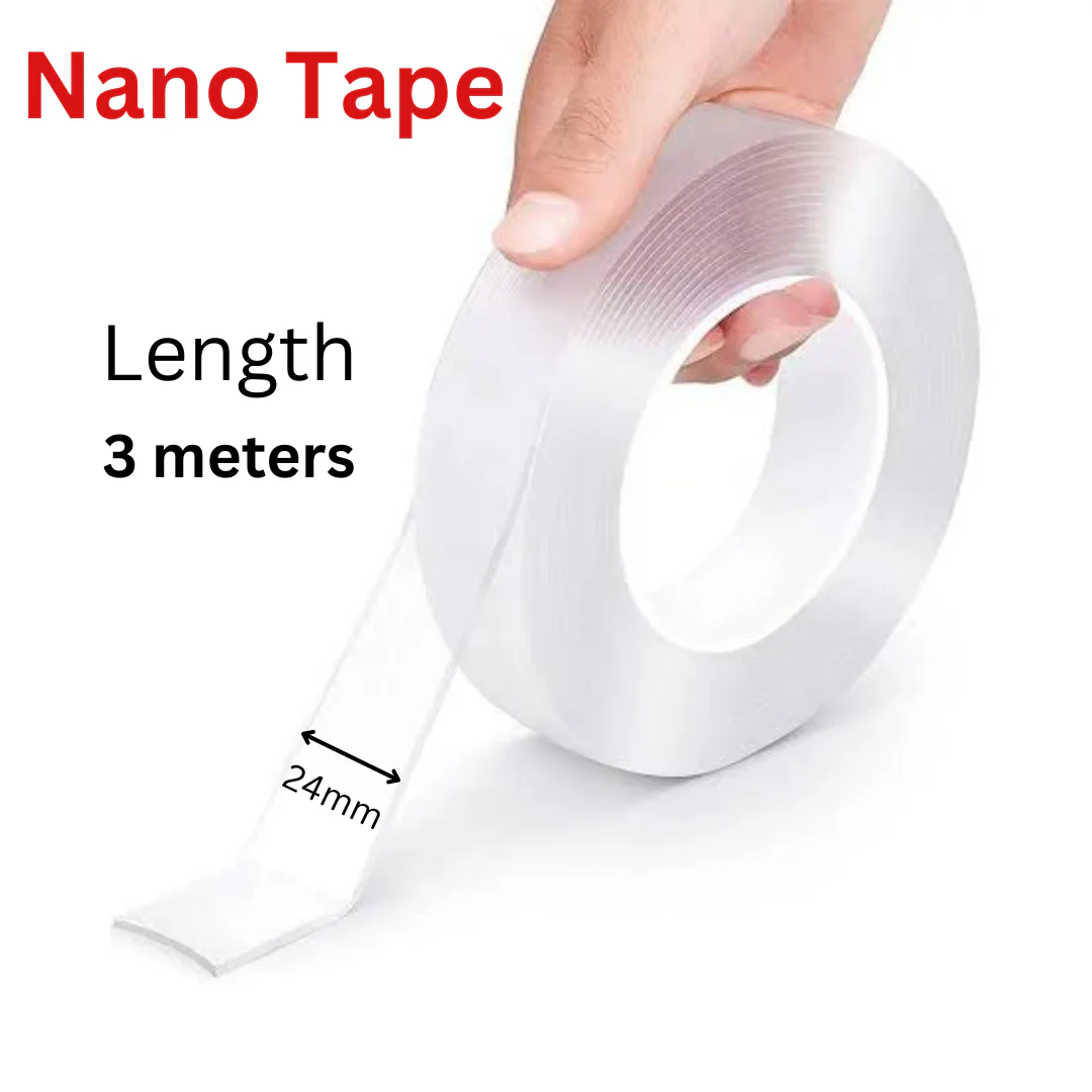 Nano Tape Double Side Tape | Washable Reusable Tape (3 Meter) View Gallery - Pakistan