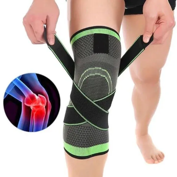 1pc Knee Support Band With Belt | Adjustable Knee Support Pad For Men And Women | Anti-Slip Knee Warmer Sleeves | Knee Sleeves View Gallery - Pakistan