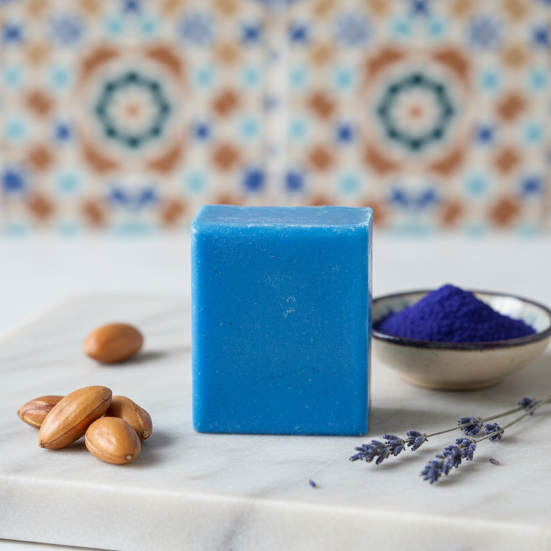 Midhat Apparel Moroccan Blue Soap For Premium Personal Care View Gallery - Pakistan