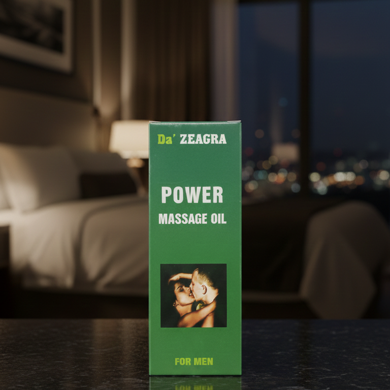 Da’ Zeagra Power Massage Oil for Men | Warming Body Massage Oil for Relaxation, Stamina & Intimate Wellness( 50ml) View Gallery - Pakistan