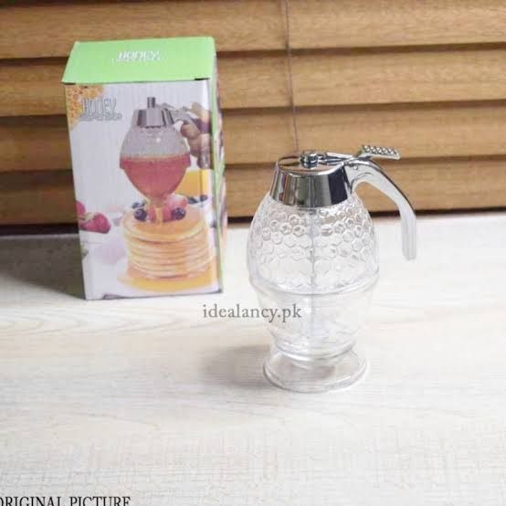 Honey Dispenser Squeeze Bottle with No-Drip Valve | Easy-Pour Honey Jar for Kitchen, Tea & Baking View Gallery - Pakistan