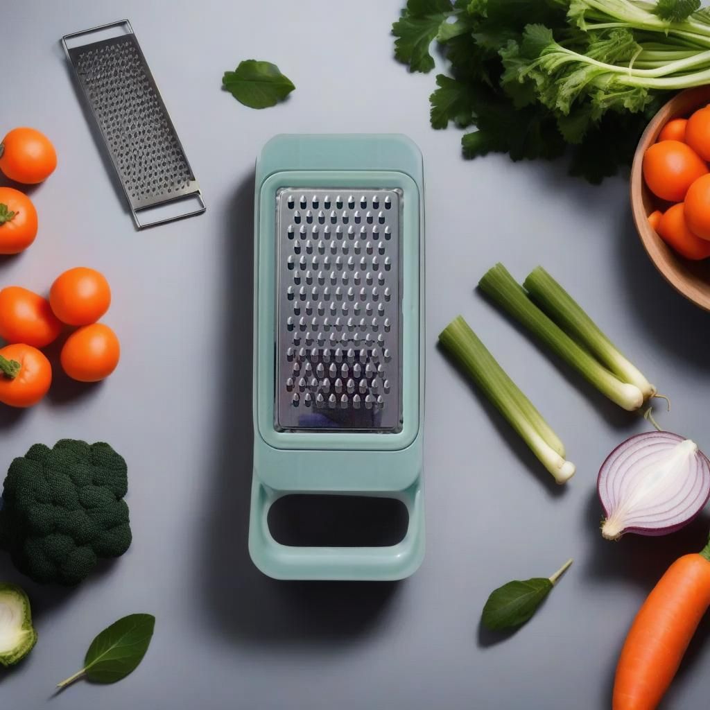 Multi-Purpose Vegetable Cutter &amp; Grater | Handheld Manual Veg Slicer for Kitchen