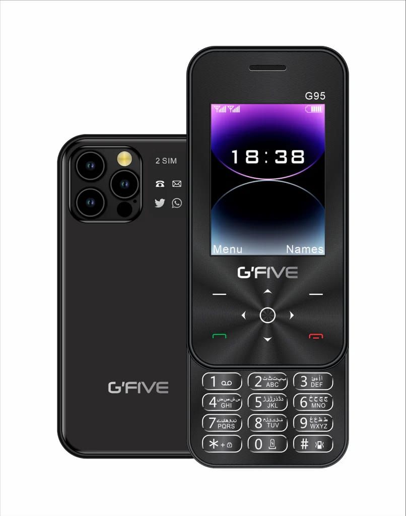 Gfive G95 Slider Mobile | 2.4" QVGA Display | Dual SIM | PTA Approved | 2000mAh Battery View Gallery - Pakistan