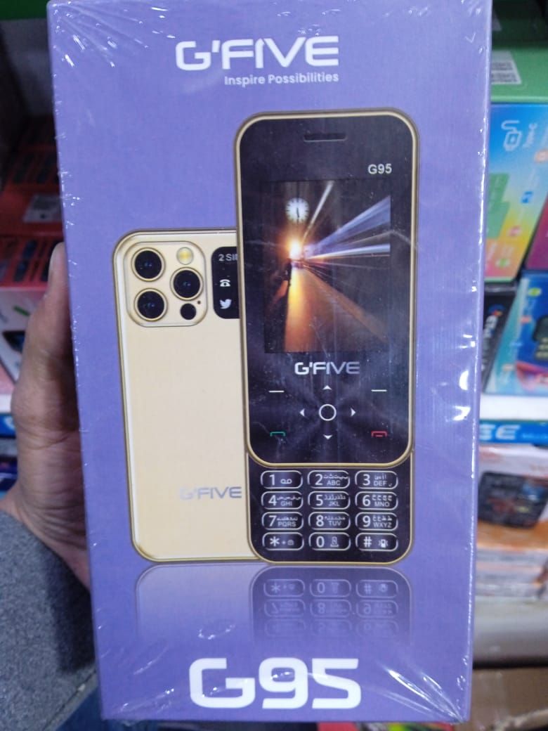 Gfive G95 Slider Mobile | 2.4" QVGA Display | Dual SIM | PTA Approved | 2000mAh Battery View Gallery - Pakistan