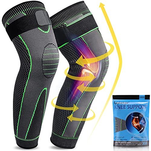 1pc Long Knee Support Knee Pad With Belt | Adjustable Knee Support For Men And Women | Anti-Slip Knee Warmer Sleeves | Knee Sleeves View Gallery - Pakistan